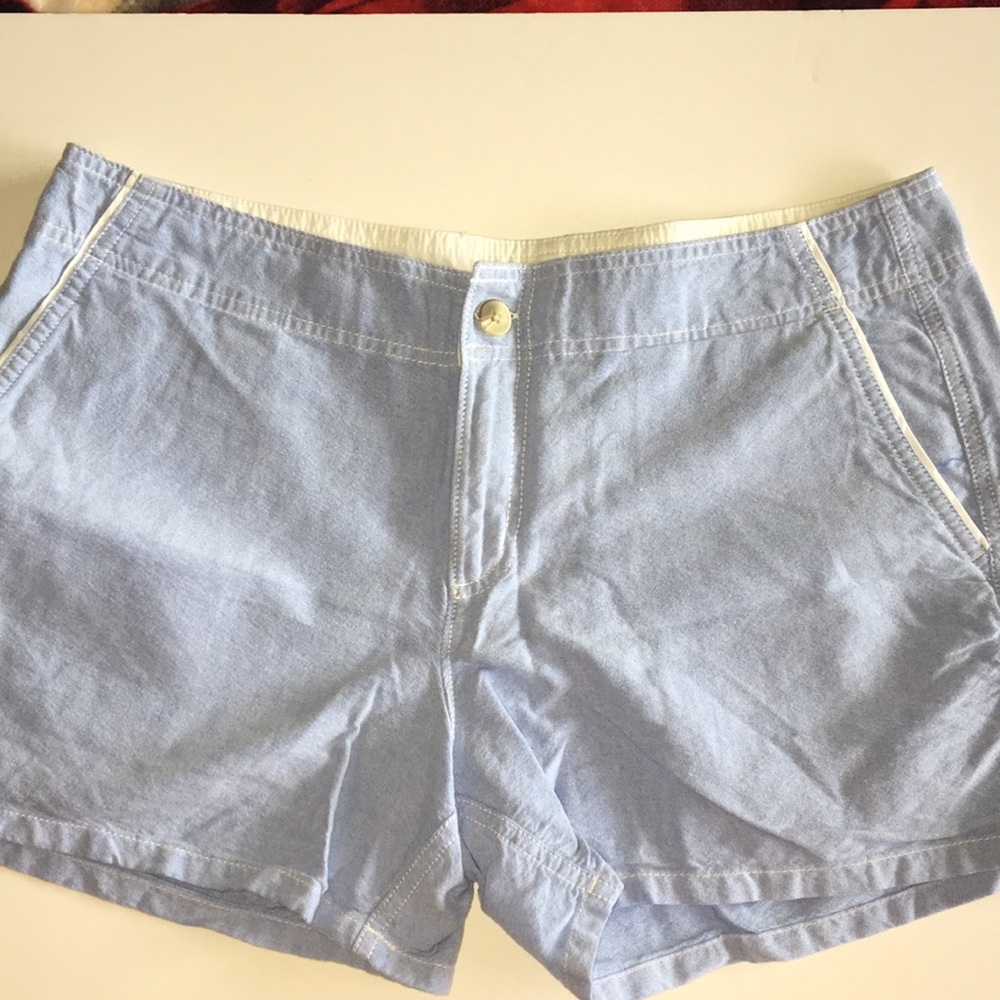 Pale denim colored shorts. Columbia brand.